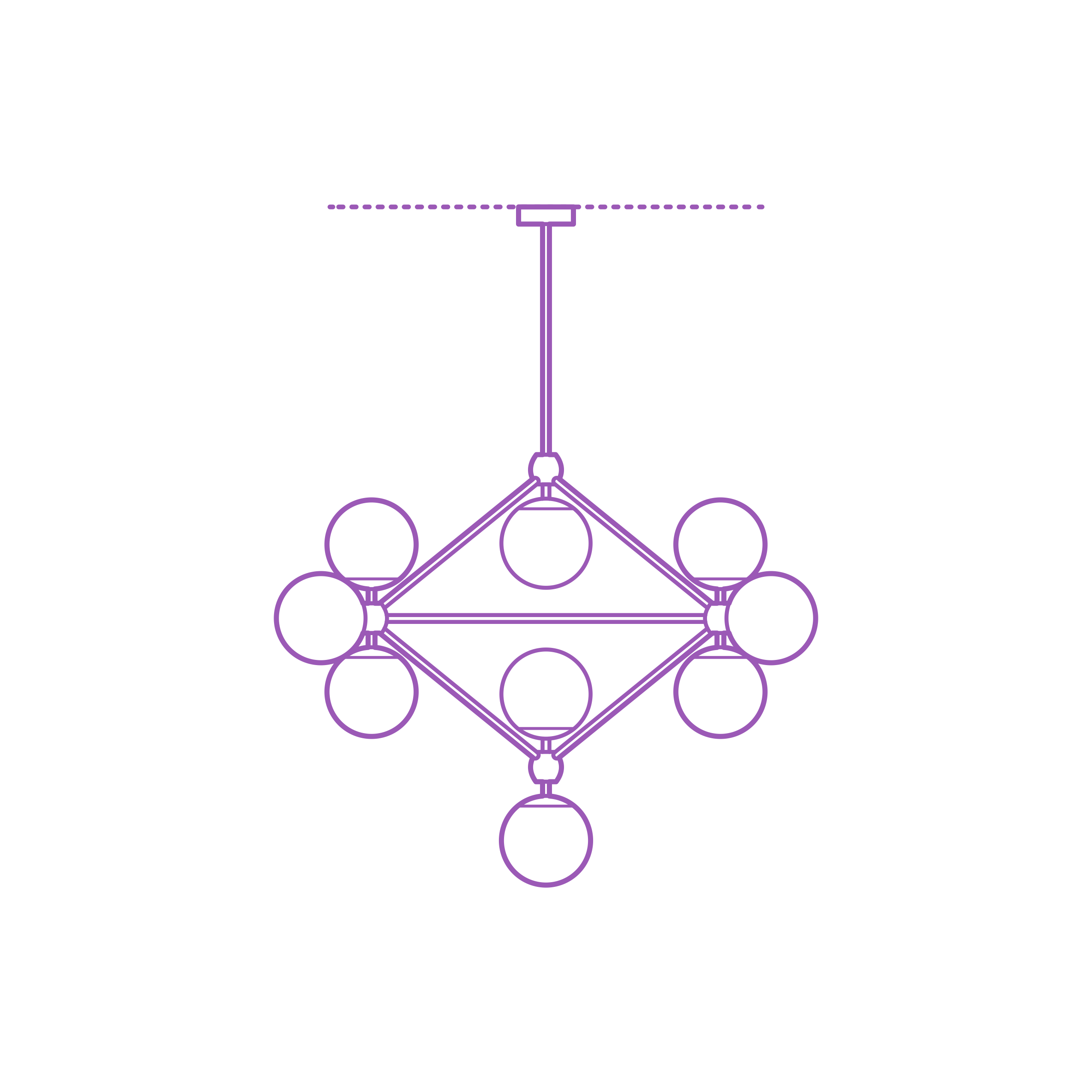 Fixtures Chandelier Modo Chandelier 4 Sided 15 Globes Sketch Drawing Svg Free Vectors
